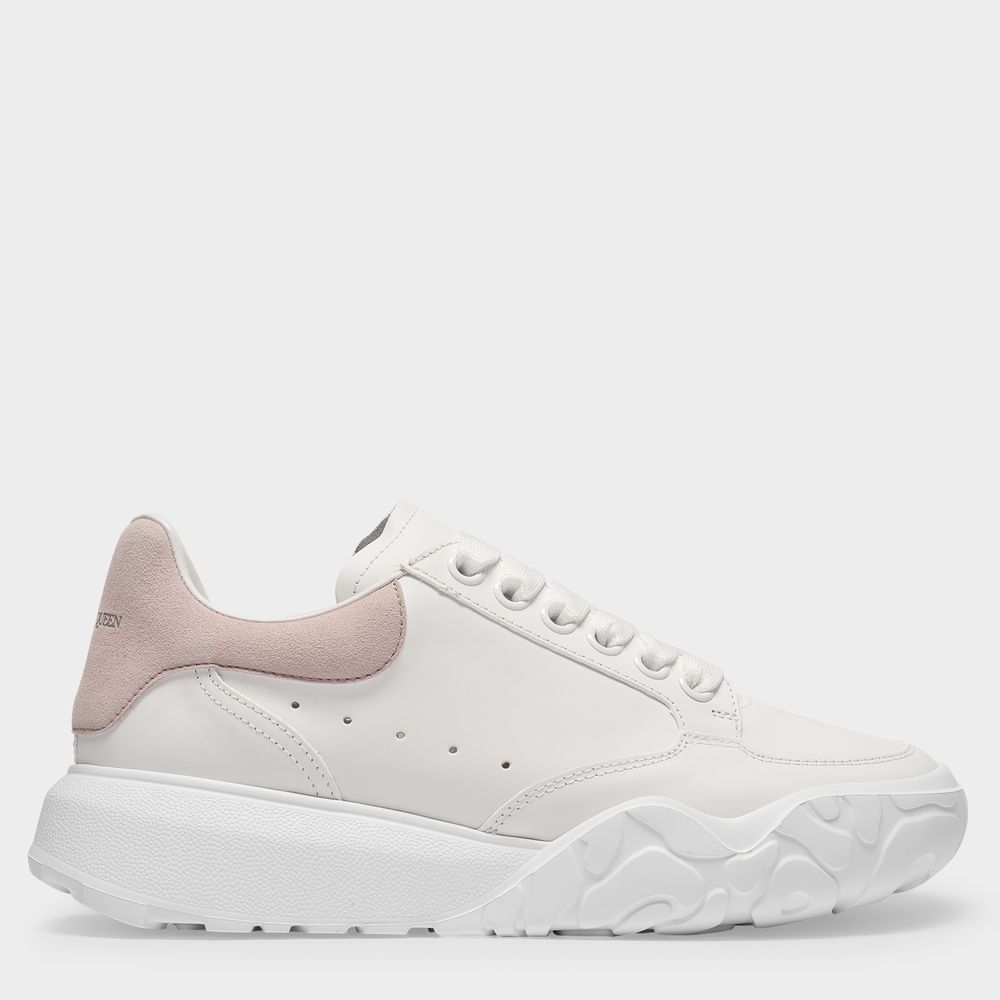 Alexander Mcqueen Oversized Leather Sneakers In Multicoloured