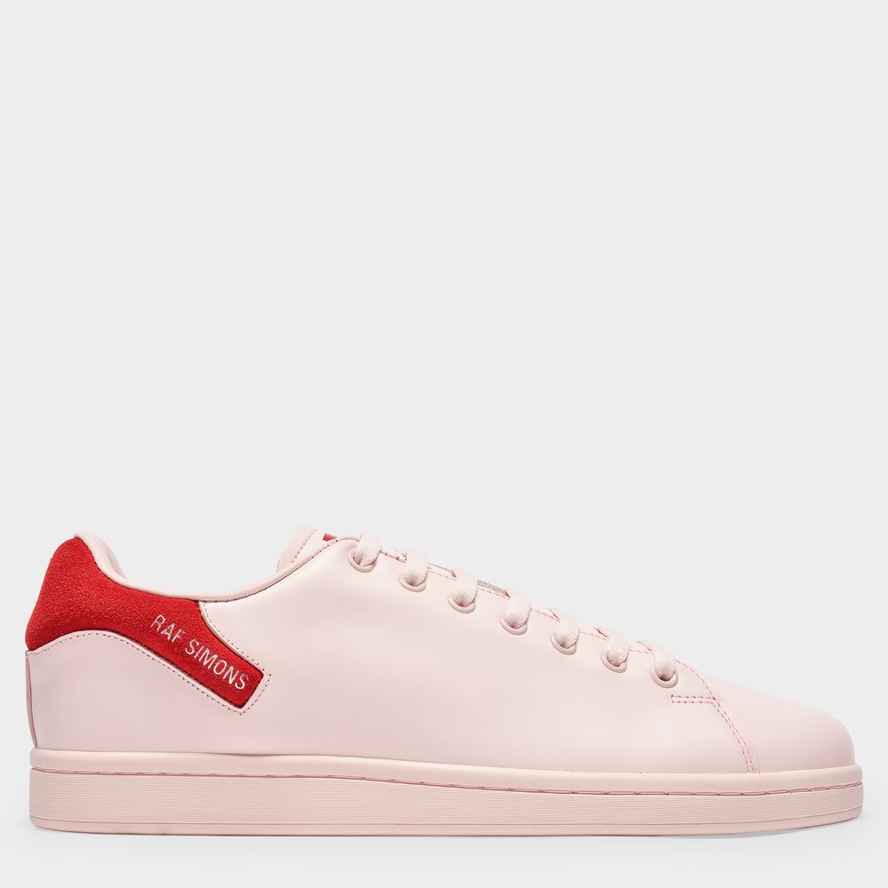 Raf Simons Sneakers Orion Aus Rosafarbenem Leder In Pink