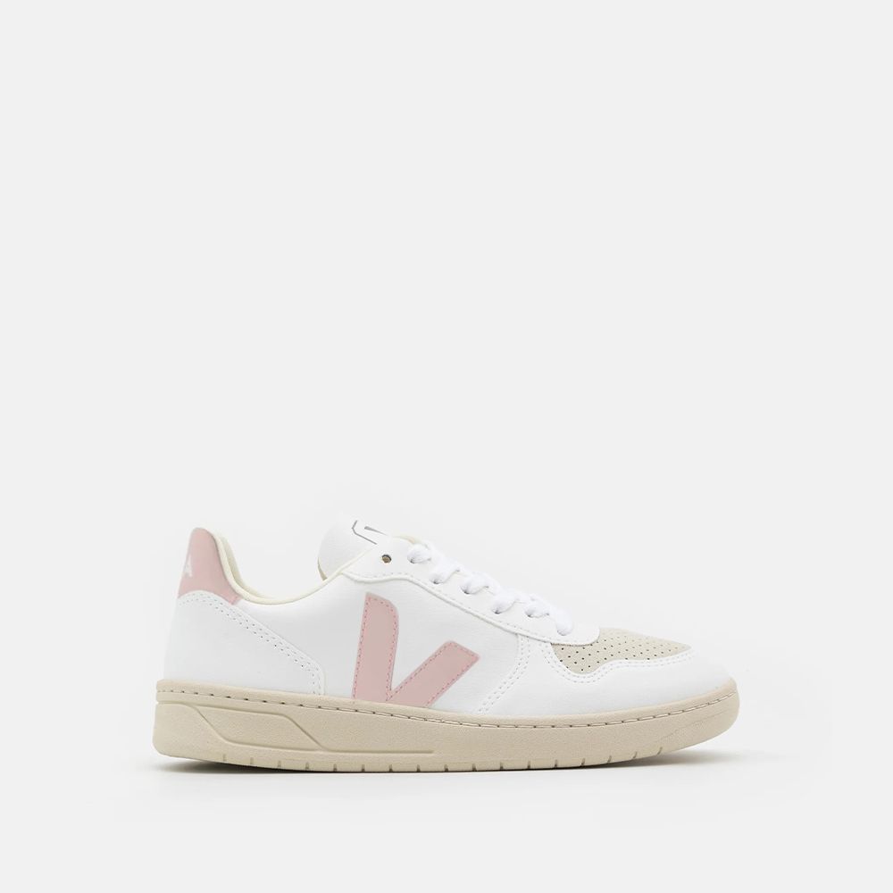 Veja Recife Logo Leather Sneaker In Multicoloured