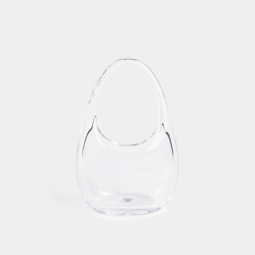 Shop Coperni Mini Swipe Bag -  - Glass - Transparent In Neutral