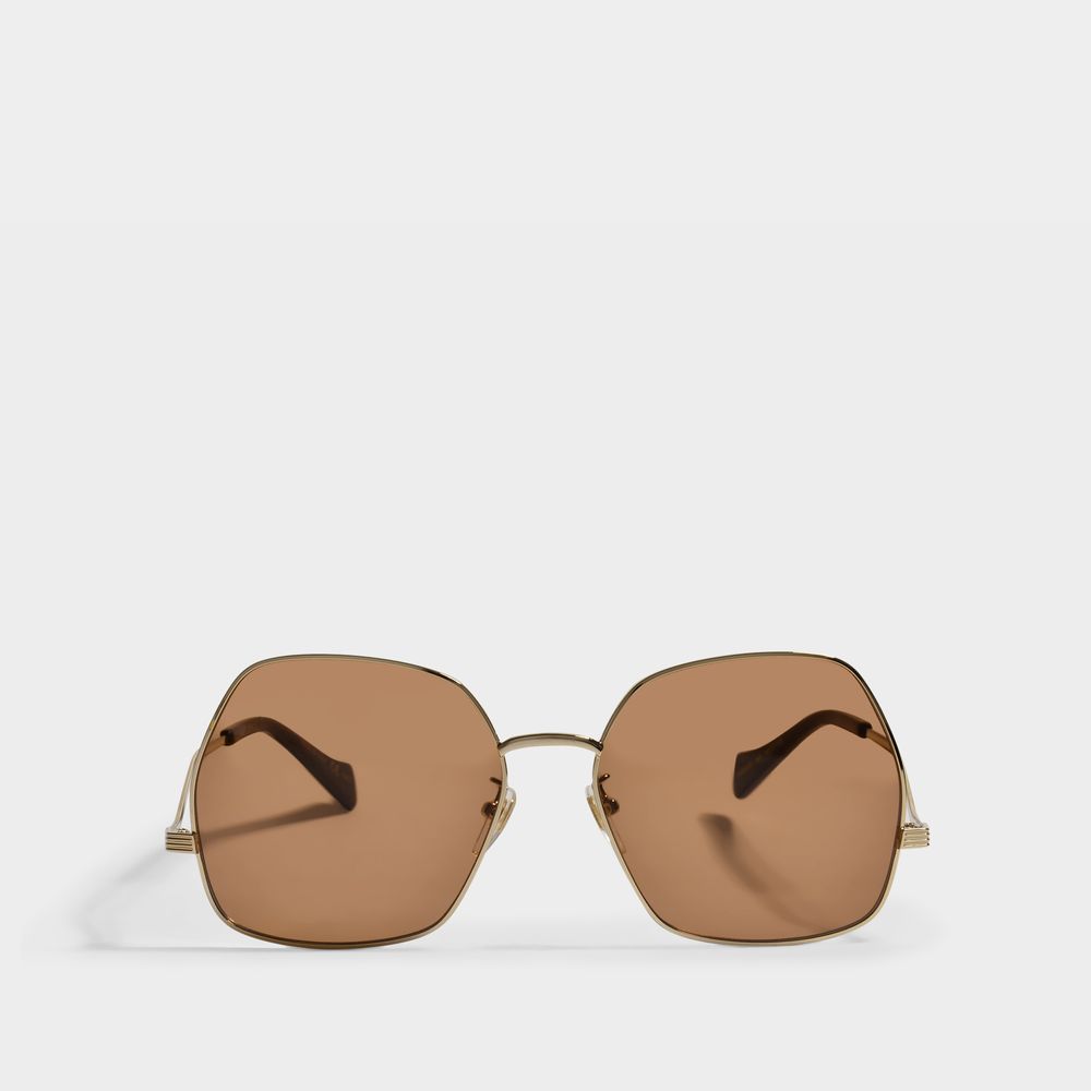 Gucci Gg0972s Sunglasses In Brown