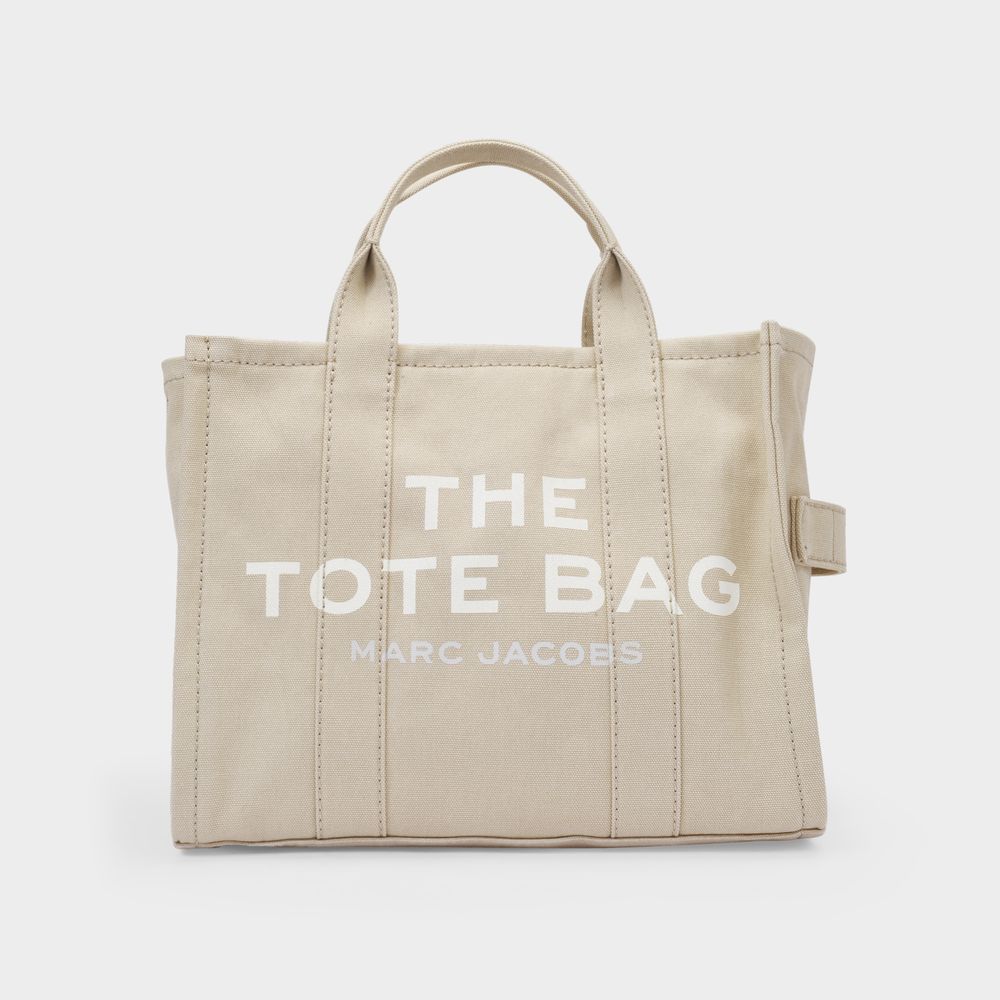 Shop Marc Jacobs (the) The Small Tote Bag - Marc Jacobs -  Beige - Cotton