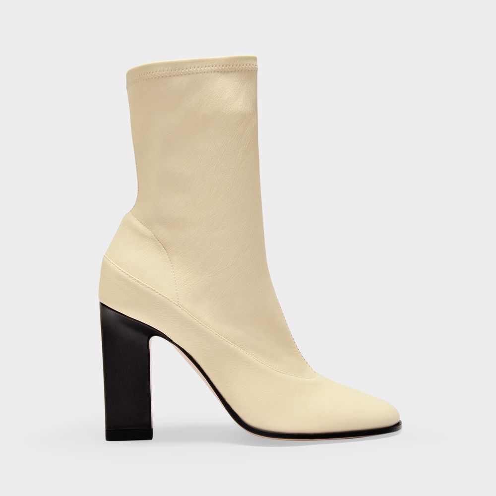 Shop Wandler Lesly Bicolore Boots In Neutral